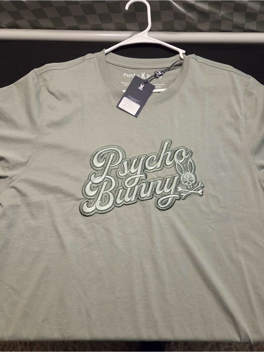 NWT Psycho Bunny Short Sleeve Elias Graphic T size XL - Iceberg green